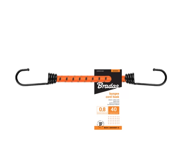 Guma elastyczna z hakiem metalowym BUNGEE CORD HOOK 40/60/80/100/120 cm - BCH1 - obrazek 2