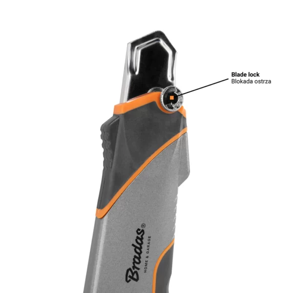 Nóż do tapet METAL - ostrze 25 mm - DIY-KN250101/B - obrazek 2