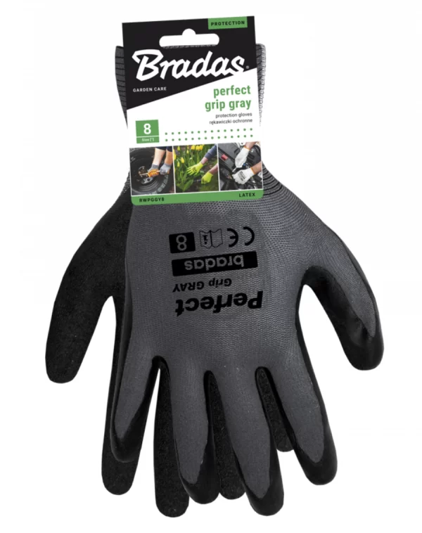 Rękawice ochronne PERFECT GRIP GRAY lateks blister - RWPGGY8/9/10 - obrazek 2