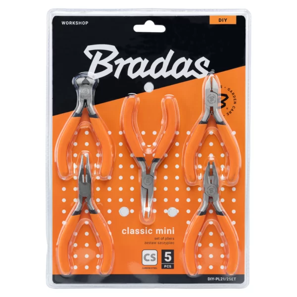 Zestaw szczypiec CLASSIC MINI 5 sztuk niklowane - DIY-PL21/2SET - obrazek 2