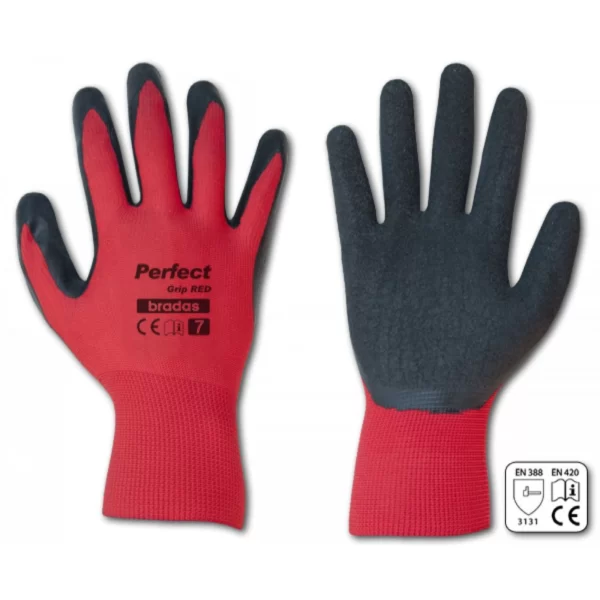 Рукавички захисні PERFECT GRIP RED латексні, вільні - RWPGRD7/8/9/10/11L